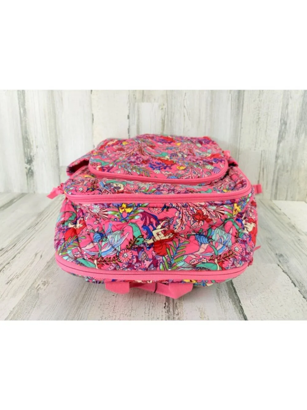Vera Bradley Disney Ariel's Pink Lagoon Large Backpack NWT